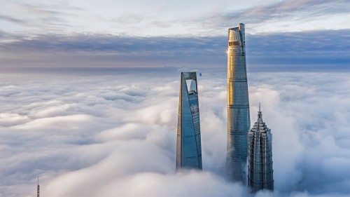 陆家嘴金融贸易区，中国上海 (© Jackal Pan/Getty Images)